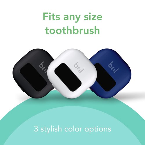 Bril UV-C Toothbrush Sanitizer, Portable Cleaner, Travel Cover, Magnetic Holder, and Rechargeable Case for Any Size Toothbrush, White