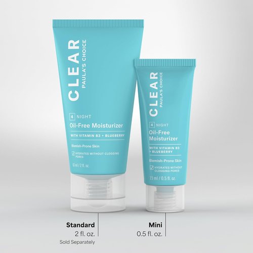 Paula's Choice CLEAR Oil-Free Face Moisturizer - Lightweight Acne-Prone Skin Cream with Hyaluronic Acid & Niacinamide