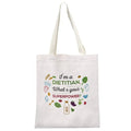 MEIKIUP Dietitian Cosmetic Makeup Bag Nutritionist Gift RD Registered Dietitian Gifts Dietitian Graduation Gift Travel Makeup Bag (DietitianSuperToteBag)