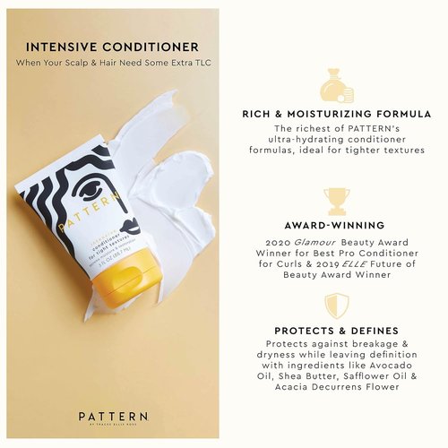 PATTERN Beauty Texture Travel Kit - Curly & Coily Hair Care Essentials | Includes Leave-In Conditioner, Intensive Conditioner & Cleansing Shampoo (3 oz)