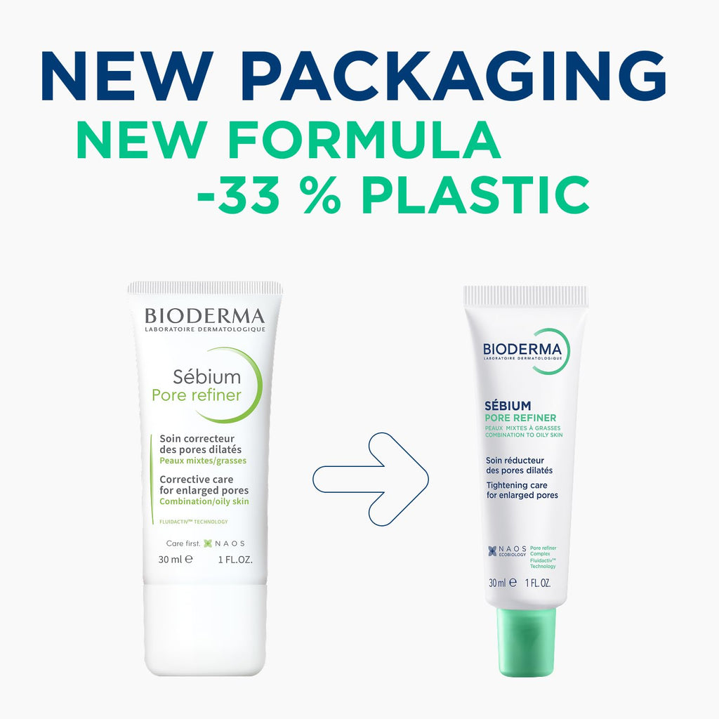 Bioderma Sébium Pore Refiner Cream - Pore Minimizer & Makeup Primer for Oily, Acne-Prone Skin