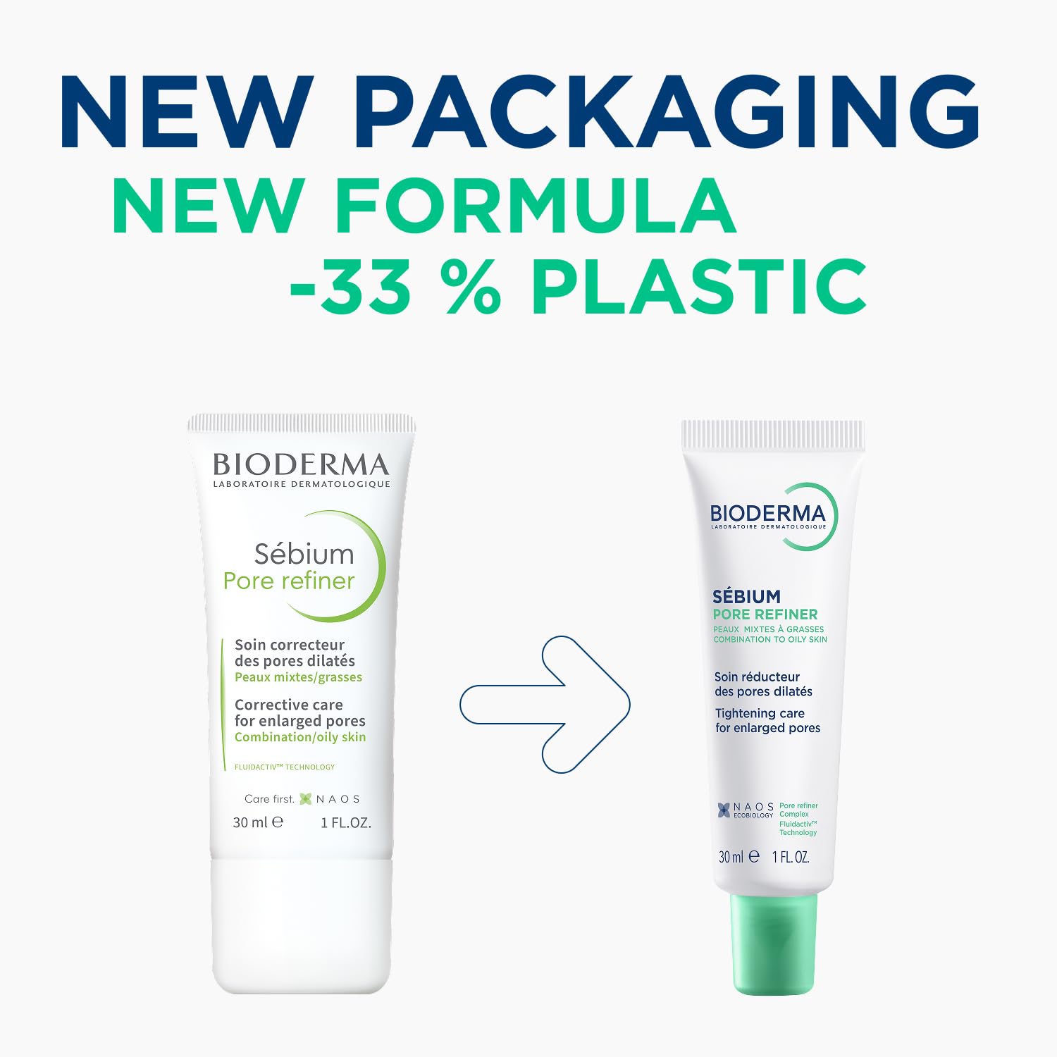 Bioderma Sébium Pore Refiner Cream - Pore Minimizer & Makeup Primer for Oily, Acne-Prone Skin