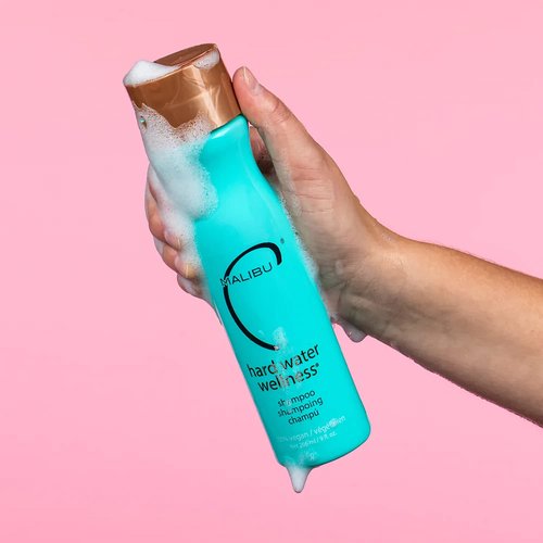 Malibu C Hard Water Wellness Shampoo - Hydrating, Sulfate-Free Formula for Mineral Removal - 10 oz
