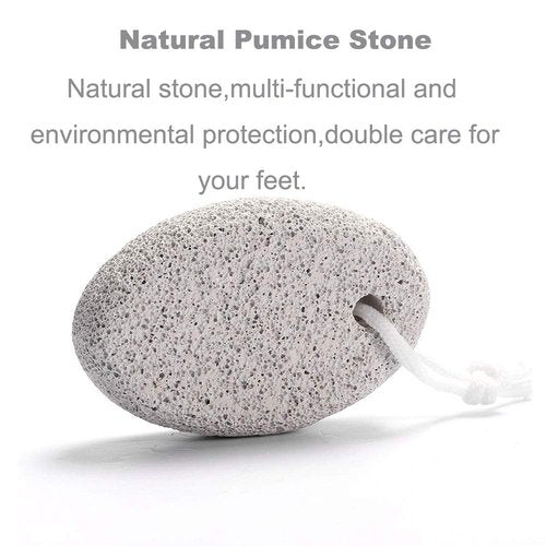 8-Pack Foot Pumice Stone for Feet, Borogo Natural Lava Pedicure Tools Hard Skin Callus Remover for Feet and Hands