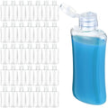 Domensi 36 Pcs 3.4 oz Travel Bottles Bulk Plastic Squeeze Lotion Bottles with Flip Cap Small Portable Travel Leak Proof Refillable Empty Cosmetic Container for Toiletries Liquid Shampoo(Clear)
