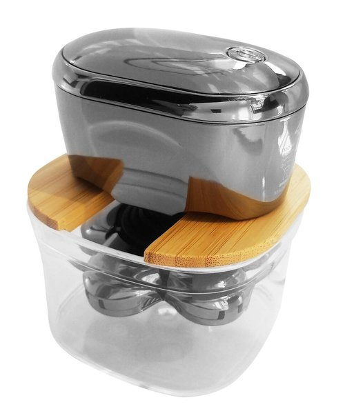FitSand Bamboo Shaver Rinse Stand Compatible with Skull Shaver Pitbull Gold PRO GX5 Head and face Shaver