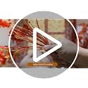 Artificial Fall Flowers Bundle with 5 Styles for Outdoor & Indoor Decor - Orange Red