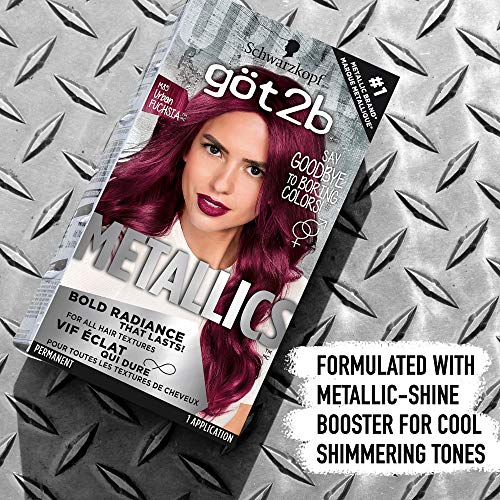 Permanent Metallic Hair Color - Urban Fuchsia | Long-Lasting Bright Shade