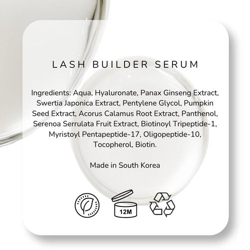 Emani Lash Builder Serum Lash Serum for Eyelash Growth, Clinically Tested for Results in 6 to 8 Weeks, Eyelash Treatment for Longer & Thicker Lashes, Safe for Extensions & False Lashes, 0.10 Fl. Oz.