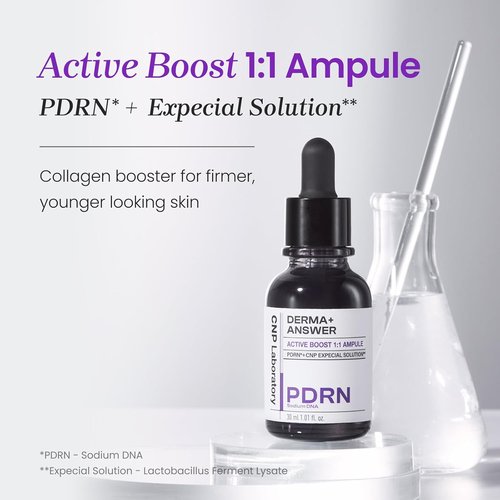 CNP PDRN Active Boost Face Serum - Salmon DNA Anti-Aging Serum for Smoother, Firmer Skin | 1.01 fl. oz. (30ml)