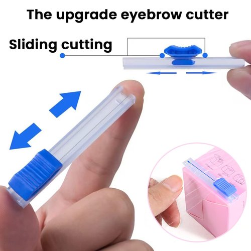 Skiennix Disposable Eyebrow Tattoo Film - Premium Transparent Wrap with Ergonomic Slicer | 2 Boxes for Lip Blush & Eyebrow Lamination
