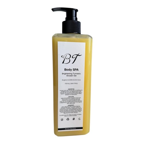 BT Body Spa Exfoliating Body Care Set - Vitamin C Scrub, Peach & Turmeric Gel Wash for Smooth, Glowing Skin