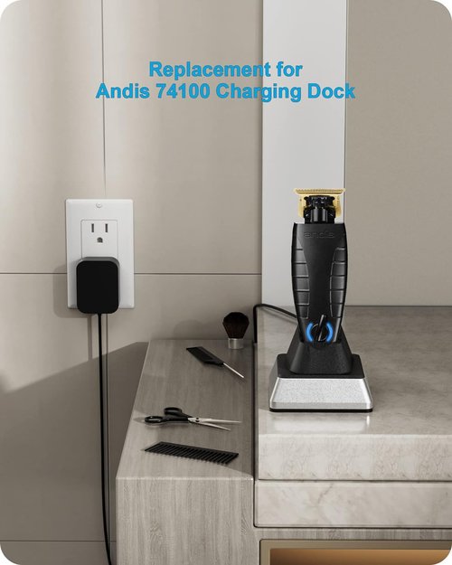 FGIEU Trmmer Charging Stand Compatible with Andis 74067 74000 74055 74100 74150 GTX-EVO T-Outliner Lithium-ion Beard & Hair Trimmer.