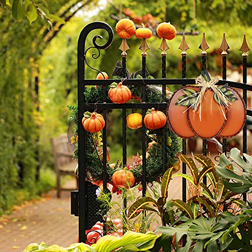 Wood Hanging Pumpkin Sign Fall Decor Rustic Welcome Sign - Pumpkin B