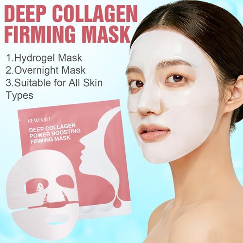 Regine Switzerland Deep Collagen Face Mask - Hydrating Hydrogel for Firming & Elasticity | 40g x 5ea