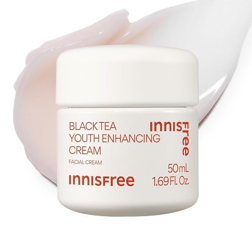 Innisfree Black Tea Youth Cream - Korean Moisturizer with Hyaluronic Acid for Radiant, Firm Skin