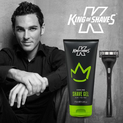 King of Shaves Cooling shave gel Aloe+Tea tree 175ml