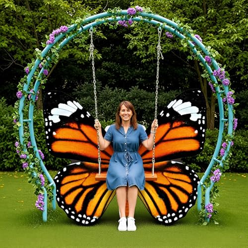 Giant Monarch Butterfly Cardboard Cutout Standee - Life Size Photo Prop for Parties & Decor - 47 Inch Variation