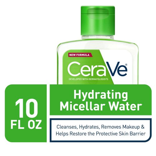 CeraVe Micellar Water - Hydrating Facial Cleanser & Eye Makeup Remover | Fragrance-Free, 10 Fl Oz
