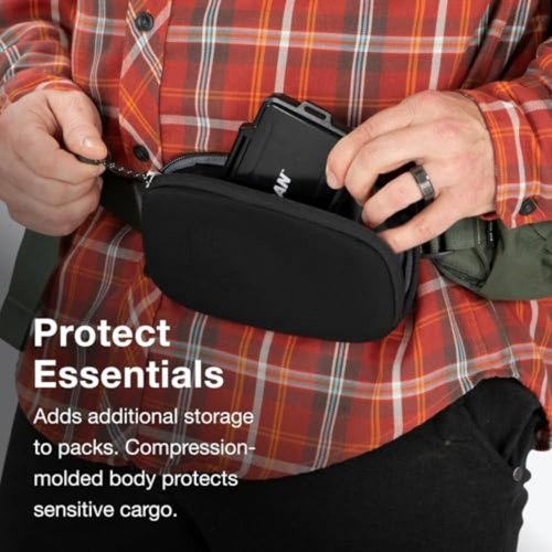 Osprey Padded Pack Pocket - Durable Black Storage Solution for Outdoor Adventures