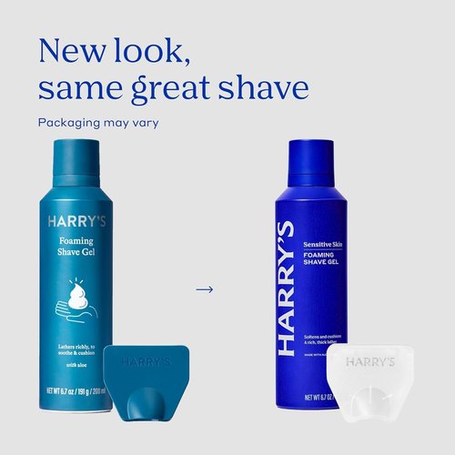 Harry's Travel Shaving Kit for Men - Toiletry Bag, Razor, Foaming Shave Gel, and Blade Cover -Travel Size Toiletries