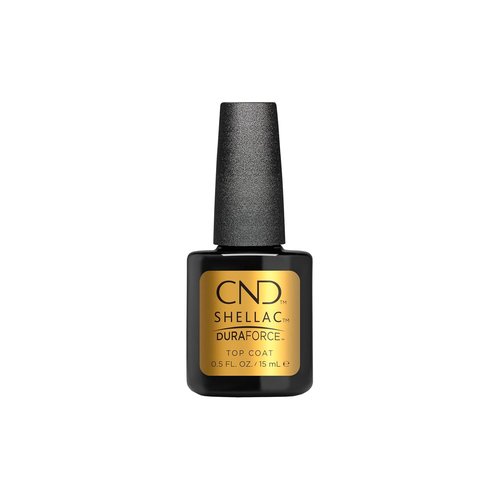 CND Shellac Gel Nail Polish Top Coat - DURAFORCE Longwear Adhesive for Thin, Damaged Nails | 0.50 fl oz
