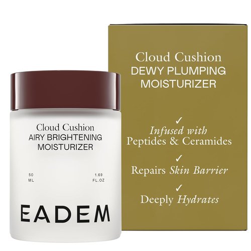 Eadem Cloud Cushion Face Moisturizer - Ultra Hydrating Cream with Peptides & Ceramides | 1.69 oz