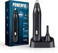 Skiennix 2-in-1 Nose Hair Trimmer - LED Display, 16000RPM Motor, Grooming Kit for Men | Perfect Gift for Father's Day