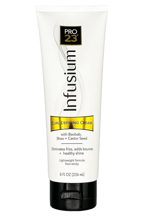 Infusium 23 Curl Defining Hair Cream - Eliminates Frizz & Adds Bounce | 8oz, White