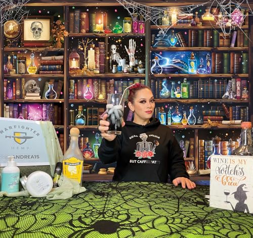 Halloween Lab Backdrop 7x5FT Science Potion Skull Photo Background Kids Party Decorations