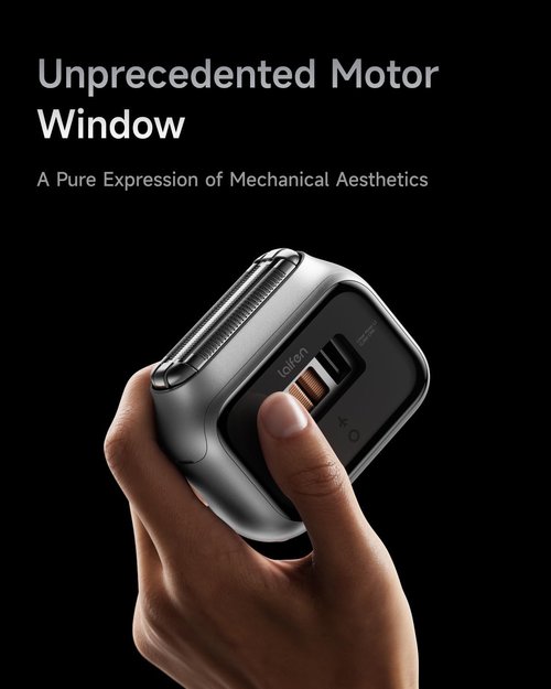 Laifen P3 Pro Electric Shaver - 3-Blade Design, 12,000 Cuts/Min, IPX7 Waterproof, Rechargeable, Travel-Friendly