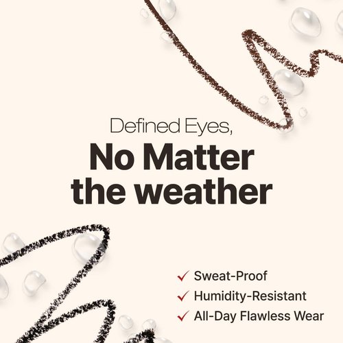 CLIO Extreme Gelpresso Pencil Eyeliner - Waterproof Gel Formula for High Pigment Color | 002 Deep Brown