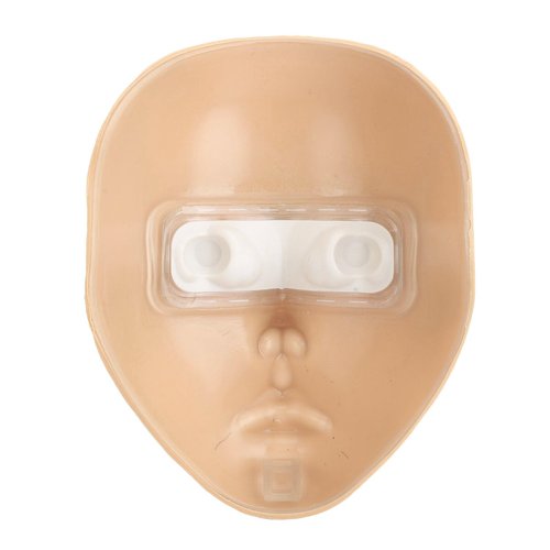 JTLB Makeup Practice Face with Plastic Stand 5D Silicone Full Face Makeup Practice BoardReusable Mannequin Tool for Beginner (White Skin)