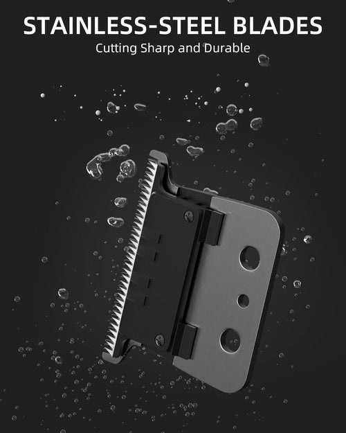 Lumiflexa Professional Hair/Beard Trimmer for Men, USB-C Rechargeable Hair Trimmer for Men with Stainless Steel Blades, Zero Gapped Hair Clippers for Barber, Cordless Rechargeable Hair Clippers