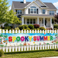 Summer Halloween Banner - Tropical Pool Party Decorations for Outdoor Celebrations