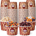 Halloween Circus Paper Snack Bowls - Creepy Carnival 16oz Disposable Cups (60 Pack)