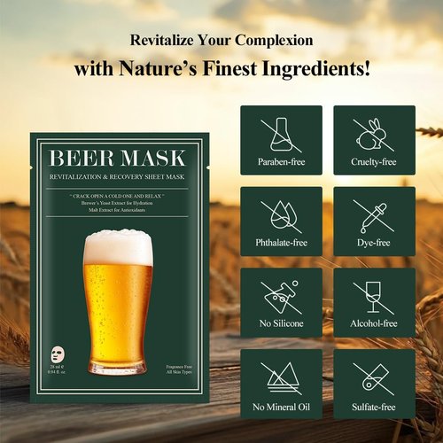 Valentine's Day Gift for Men, Husband, Boyfriend: Winter Skincare Sheet Mask, Wife, Fiance, Bachelor Party, Groomsmen, Winter Skincare