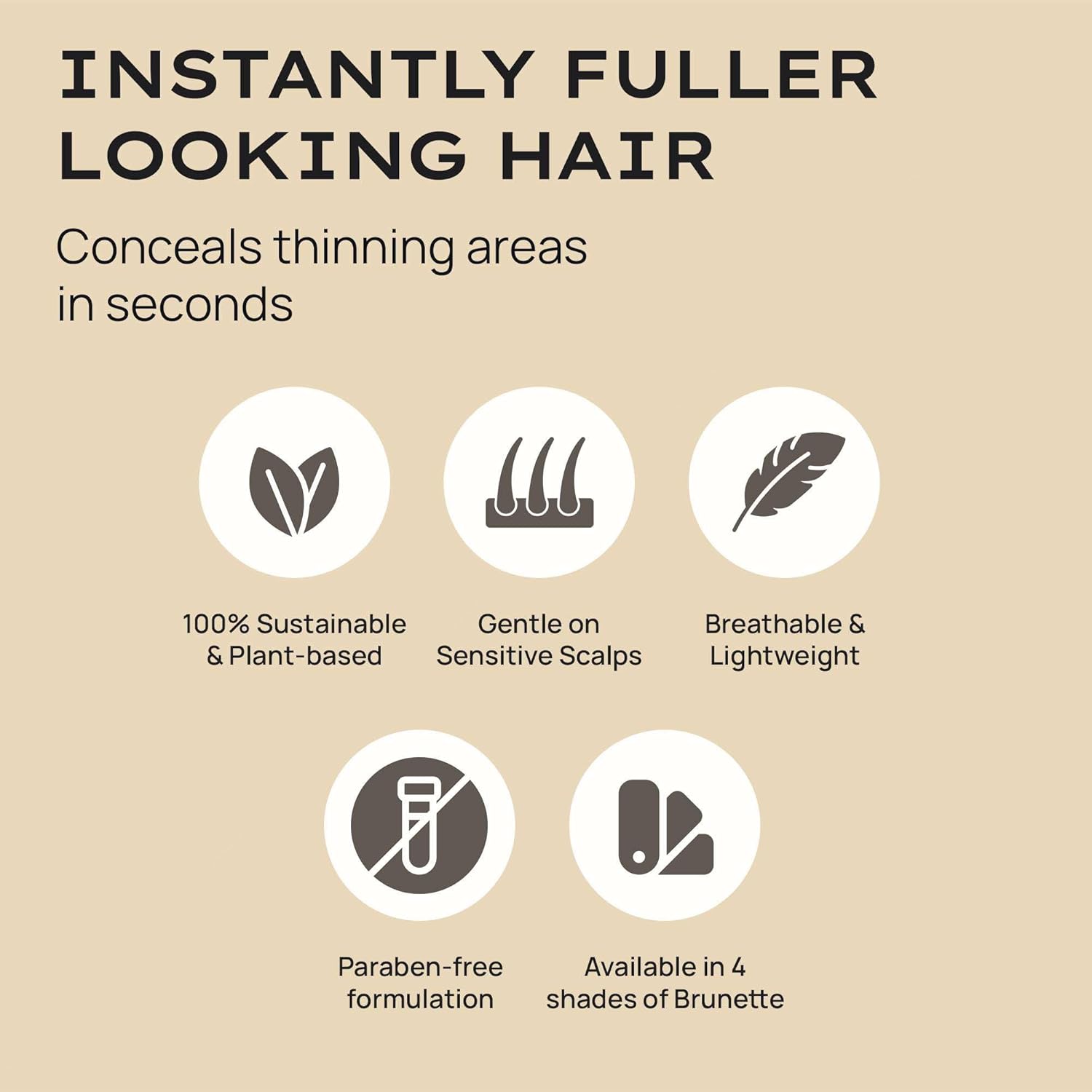 Style Edit Hair Building Fibers - Conceal Thinning Hair & Receding Hairlines | 100% Plant-Based, Dark Brown 0.88oz