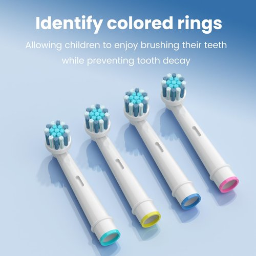 16pcs Kids Replacement Heads Compatible with Braun Oral B Kids Electric Toothbrush, Ultra Soft Bristles