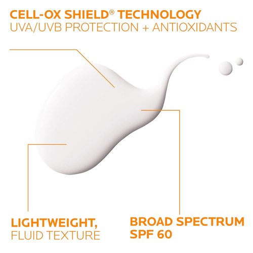 La Roche-Posay Anthelios SPF 60 Light Fluid Sunscreen - Lightweight, Oil-Free & Travel Size 1.7 Fl. Oz.