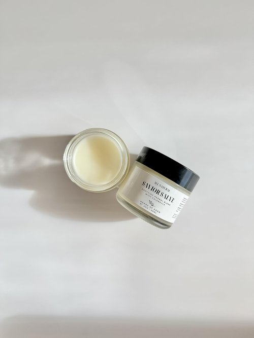Herbs of Eden Savior Salve | Herbal Healing Balm with Calendula, Comfrey, Yarrow, Plantain & Chamomile | Organic Eczema & Dry Skin Relief for All Ages | USA Made