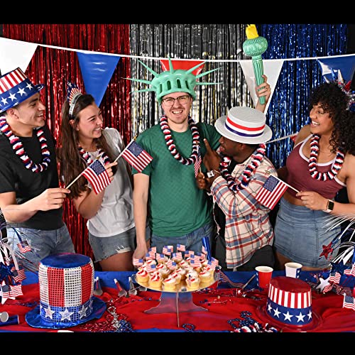 Indoor Outdoor Patriotic Pennant Banner 120ft USA Flag Decorations
