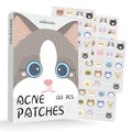 CELECARE Cat Pimple Patches,Cute Pimple Patches,Acne Patches for Face, Cute Stickers,Salicylic Acid & Tea Tree, 120 Hydrocolloid Dots in 20 Colors for Face,Cute Cat Pimple Stickers