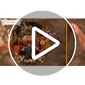 24-Inch Collapsible Fall Wreath with LED Lights for Front Door