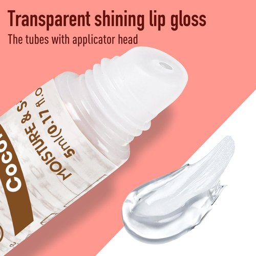 AZEN 120 Pack Lip Gloss Set, Clear Lip Gloss Bulk, Lip Oil for Dry Cracked Lips Moisturizing Hydrating Nourishing with Vitamin E, Valentines Gifts Easter Basket Stuffers