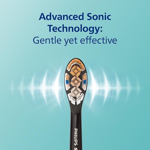 Philips Sonicare DiamondClean Smart 9300 Electric Toothbrush - Sonic Technology, 4 Modes, Black | Model HX9903/15