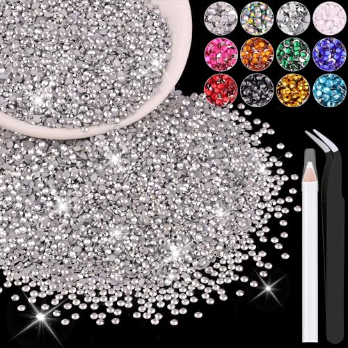 Resin Rhinestones A03 Silver 3mm Flatback Crystals for Crafts & Nails - 5000PCS