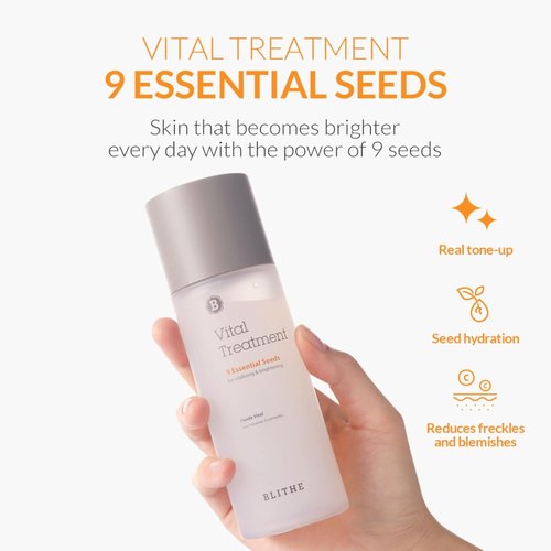 Blithe Vital Treatment Niacinamide Toner - Korean Skin Essence for Oily Skin & Dark Spots | 5 Fl Oz