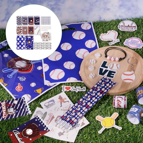 134Pcs Baseball Party Favors Set for Birthdays & Events