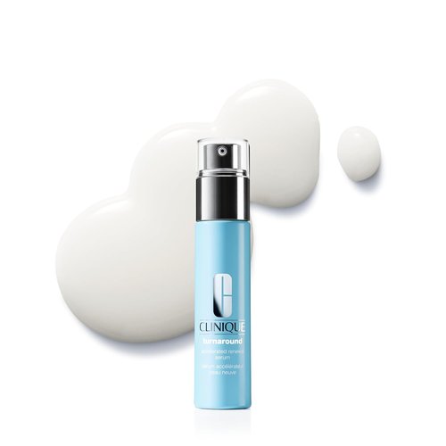 Clinique Turnaround Accelerated Renewal Face Serum - Exfoliating & Smoothing for All Skin Types | 1 Fl Oz